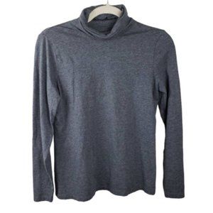 Lands End Gray Turtle Neck Long Sleeve Size SP